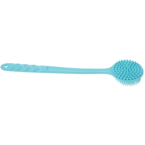 Long Handle Bath Brush Body Scrubber Silicone Exfoliator for Cleaning