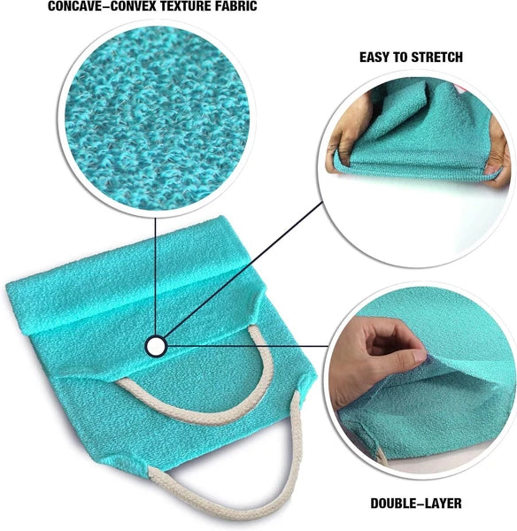 EvridWear Exfoliating Back Scrubber for Shower Bath Shower Spa Skin One Size