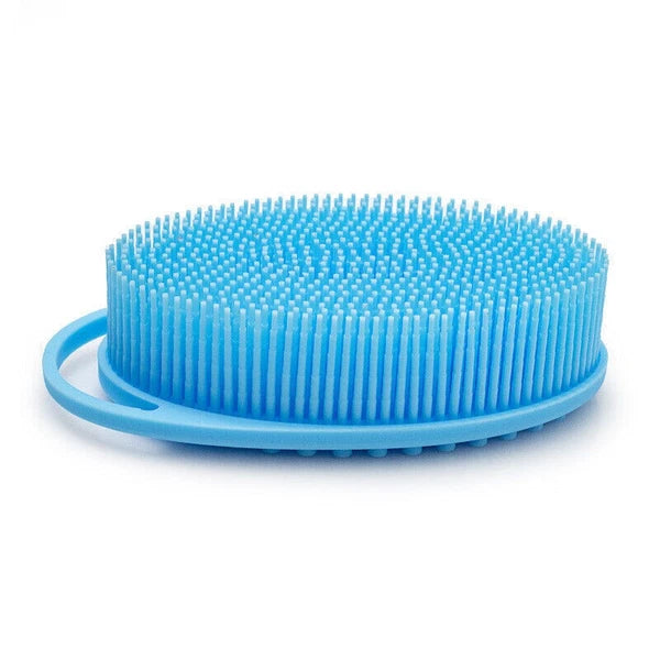 Dual-Sided Silicone Body Scrubber Brush Exfoliating Shower Brush Bath Massage UK