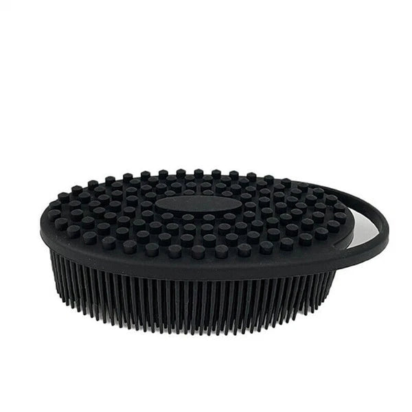 Dual-Sided Silicone Body Scrubber Brush Exfoliating Shower Brush Bath Massage UK
