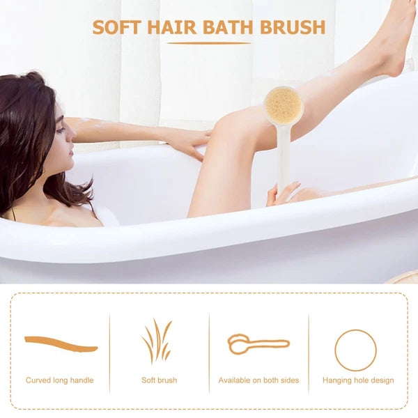 Back Scrubbing Brush Bath Body Brushes Shower Long Handles for Elderly