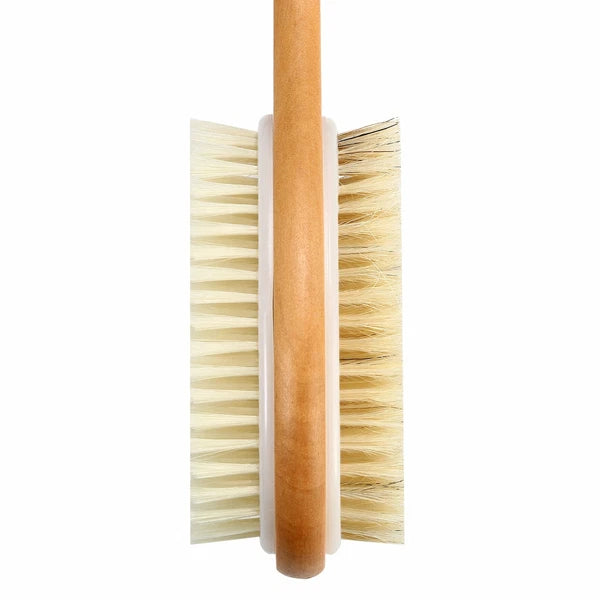 2pcs Long Body Bath Shower Brush Handle Back SPA Massage Exfoliating Brushes Set