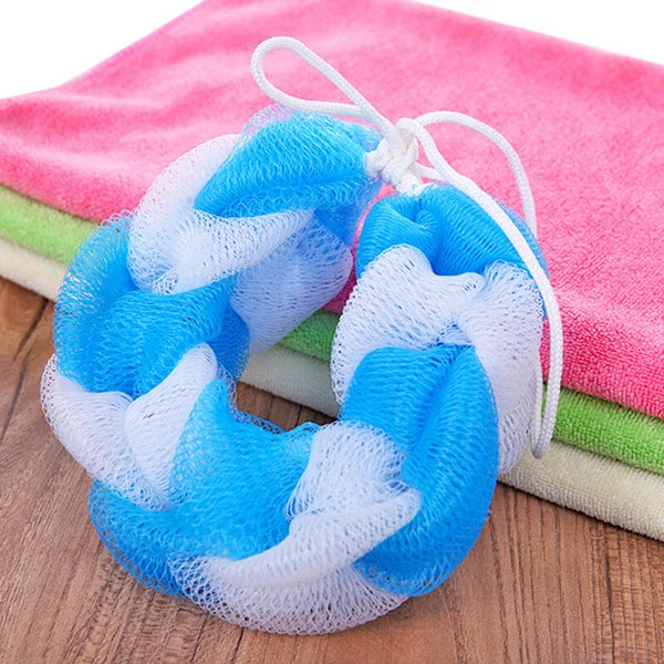 Back Scrubber Bath Shower Mesh Sponge Exfoliating Body Nylon Brush Random