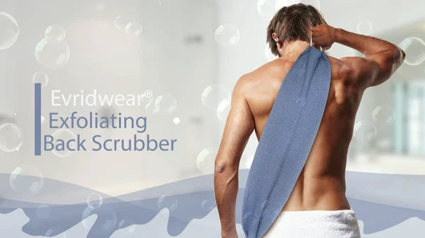 EvridWear Exfoliating Back Scrubber for Shower Bath Shower Spa Skin One Size