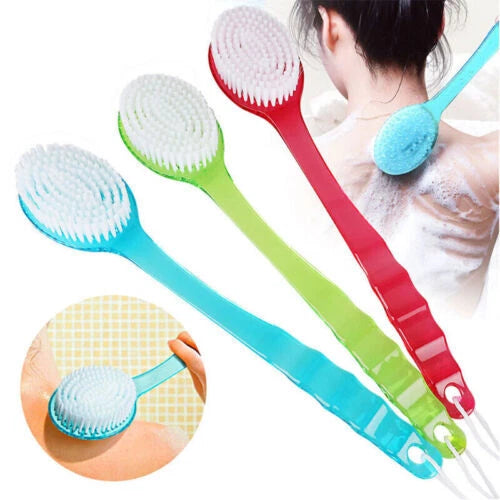 Long Handle Bath Body Brush Soft Back Shower Exfoliating Skin Scrubber Massager