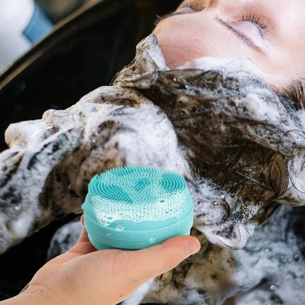 Bath Brush Bathing Silicone Loofah Body Scrubber Man Travel Exfoliating