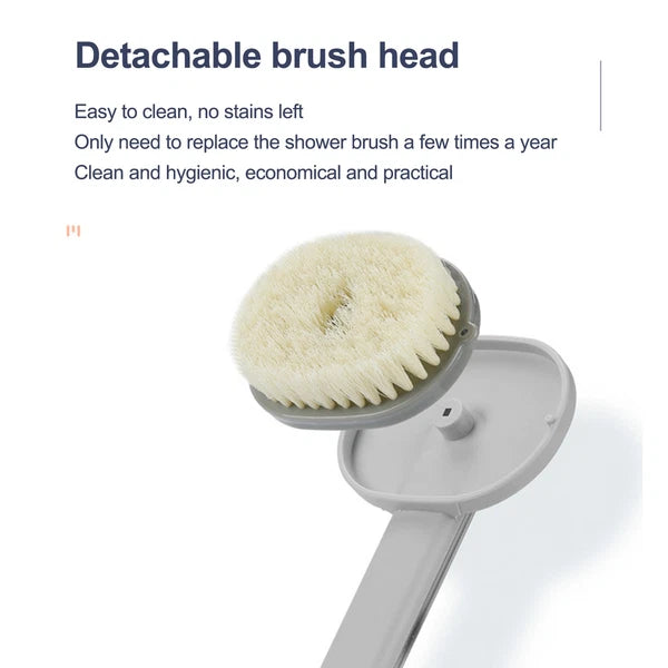 Body Back Bath Brush For Shower With Long Handle Back Washer Scrubber Suitable