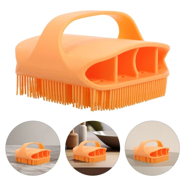 Silicone Bath Massage Brush Man Back Scrubber for Shower Women Body