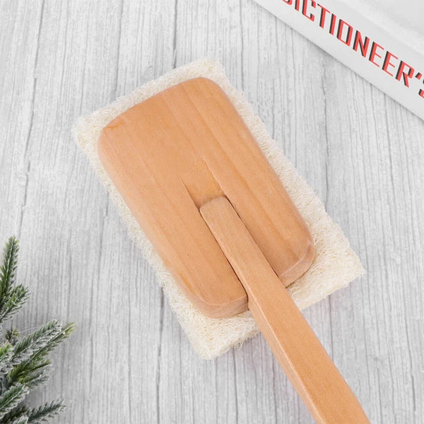 Loofer Shower Brush Exfoliating Body Natural Loofah Skin Cleansing