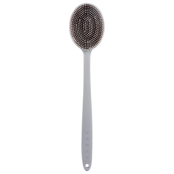 1Pc Bath Brush Silicone Bath Brush Long Handle Bathing Supplies