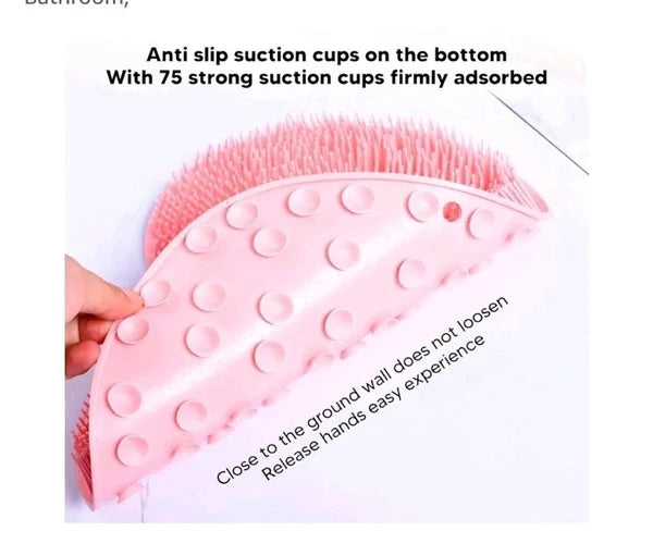 Non-Slip Shower Foot Massager Scrubber Mat Feet Washer Back Body Bath Brush Pad