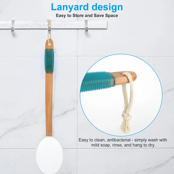 Long Lotion Applicator Back Brush Perfect for Tanning Skin Cream Or Any Lotions