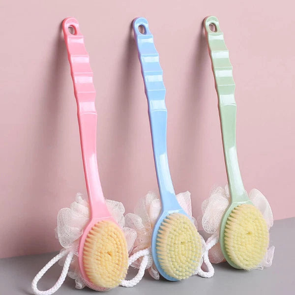 Long Handle Bath Brush Back Scrubber for Shower Loofah Sponge Body Back Brushes