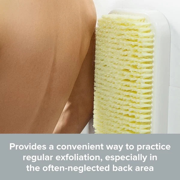 Wall Mounted Back Scrubber for Shower - Large Exfoliating Brush for Shower - ...