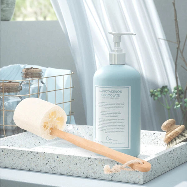 Loofah Shower Brush Handheld Cleansing Skin Body Scrub Exfoliator