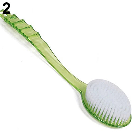 Portable Long Body Bath Shower Back Brush Scrubber Massager Skin Cleaning Tool