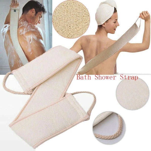 Exfoliating Loofah Loofa Back Strap  Bath Shower Body Sponge Scrubber Brush'