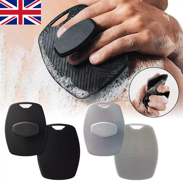 Silicone Body Shower Brush Scrubbers Flat Shower Brush Gentle Exfoliat