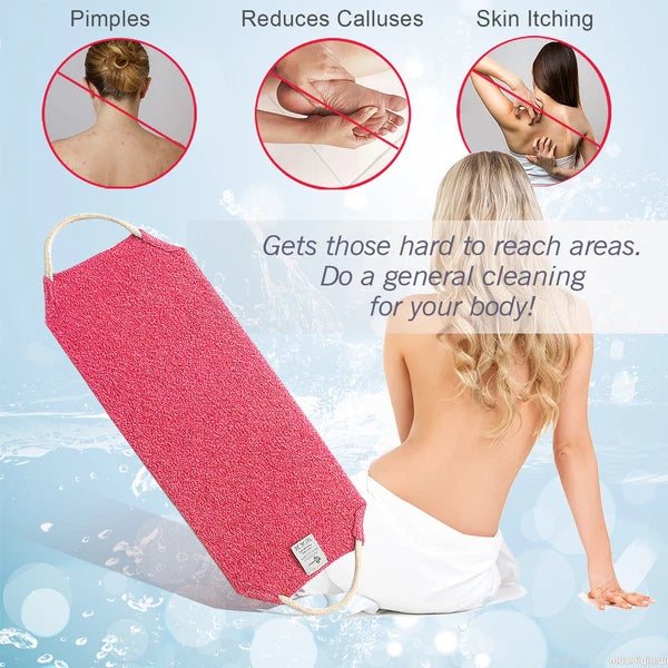 EvridWear Exfoliating Back Scrubber for Shower Bath Shower Spa Skin One Size