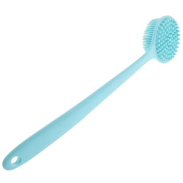 1PC Shower Brush Long Handle Silicone Body Brush Bath Brush Back Skin Scrubber