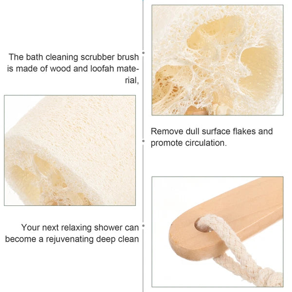 Loofah Shower Brush Handheld Cleansing Skin Body Scrub Exfoliator