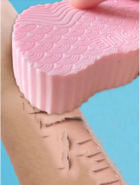 1/2 Exfoliating Body Sponge Bath Shower Scrubber Brush Wash Pad Dry Skin Remover