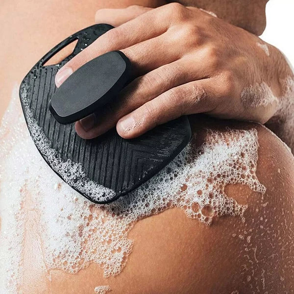 Silicone Body Shower Brush Scrubbers Flat Shower Brush Gentle Exfoliat