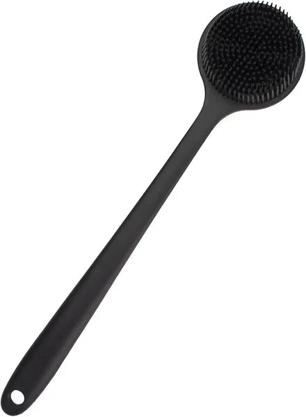 Silicone Body Scrubber Long Handle Back Scrubber for Shower Silicone Back Brush