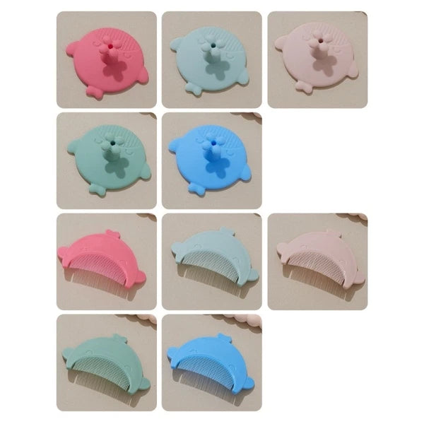 Massage Shampoo Brush Soft Comb Hair Washing Scrubber Brush Baby Bath Brush