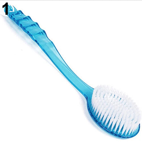 Portable Long Body Bath Shower Back Brush Scrubber Massager Skin Cleaning Tool