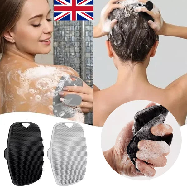 Silicone Body Scrubber Shower Bath Brush Gentle Exfoliating Scrub Cleansing Tool