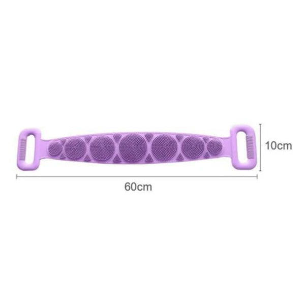 Body Cleaning Double Sided Back Scrubber Bath Silicone Body Brush Back I