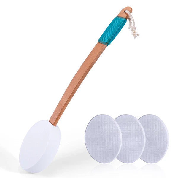 17.9" Long Handle Lotion Applicator Brush for Your Back Fits Tanning Skin Cream