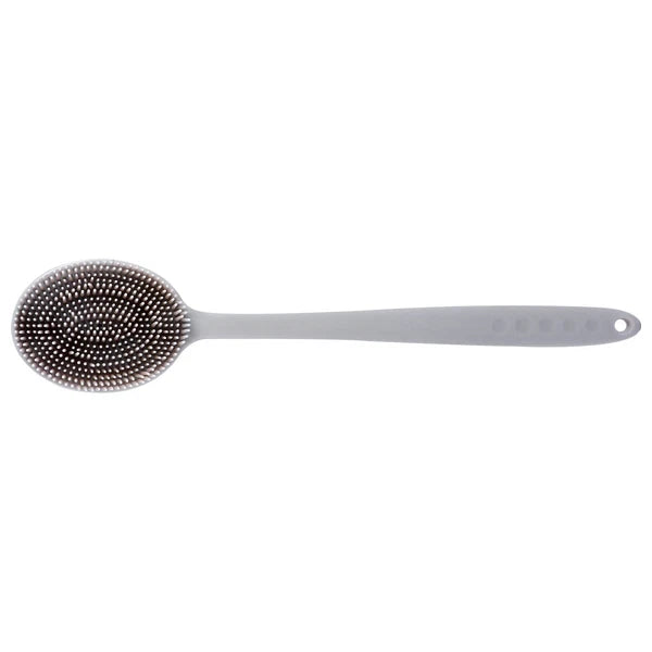 1Pc Bath Brush Silicone Bath Brush Long Handle Bathing Supplies