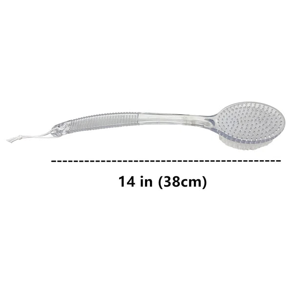 14" Exfoliating Back Scrub, Shower Bath Body Brush Scrubber & Massager