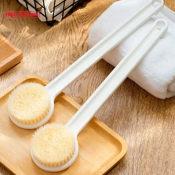 1Pc Long Handle Back Brush for Shower Soft Bristles Body Exfoliating Bath Brush