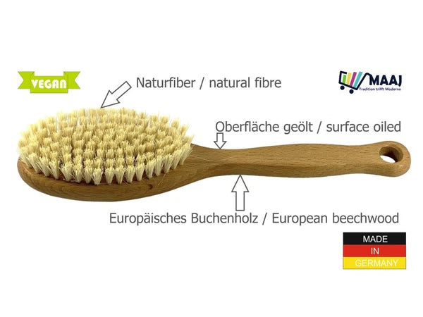 BATHBRUSH HARD BRUSH MASSAGE BATHBRUSH BRUSH WELLNESS SPA HARD NATURAL WOOD-