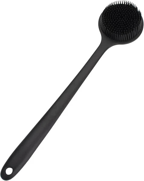 Silicone Body Scrubber Long Handle Back Scrubber for Shower Silicone Back Brush