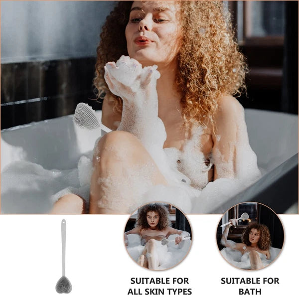 Heart-shaped Bath Brush Body Exfoliator Silicone Shower Scrubber