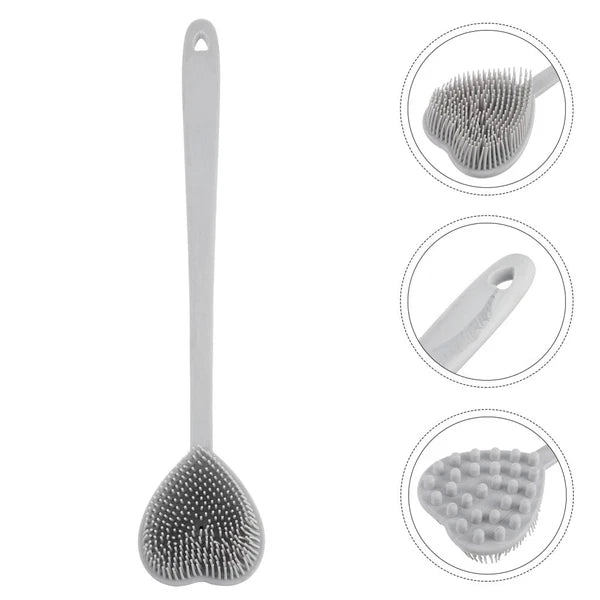 Heart-shaped Bath Brush Body Exfoliator Silicone Shower Scrubber
