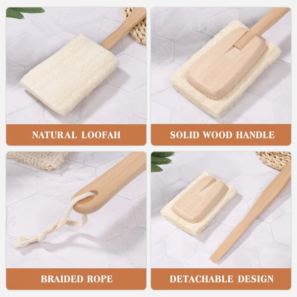 Loofah Bath Brush Miss Work Shower Scrubber Skin for Dry Brushing