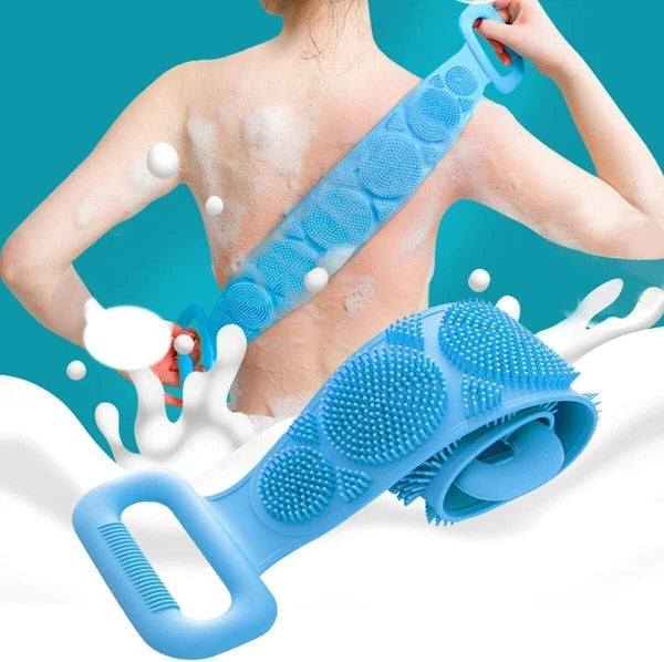 Long Handle Bath Body Brush Soft Back Shower Exfoliating Skin Scrubber Massager