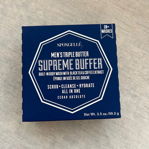Spongelle Multi-Use Body Wash Infused Buffer  - Mens Womens - Super Supreme Pedi