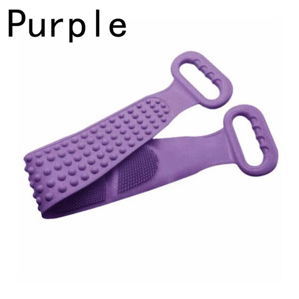 Body Cleaning Double Sided Back Scrubber Bath Silicone Body Brush Back I