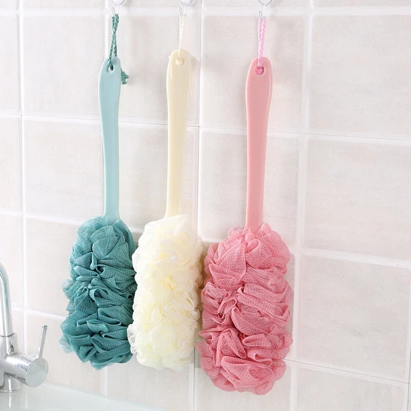 Long Handle Bath Brush Back Scrubber for Shower Loofah Sponge Body Back Brushes