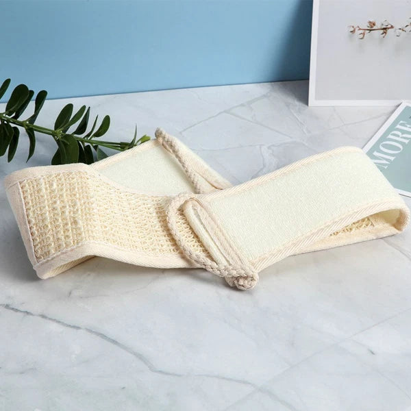 Exfoliating Bath Scrubber Shower Back Strap Loofah Spa Body Skin Brush Sponge US