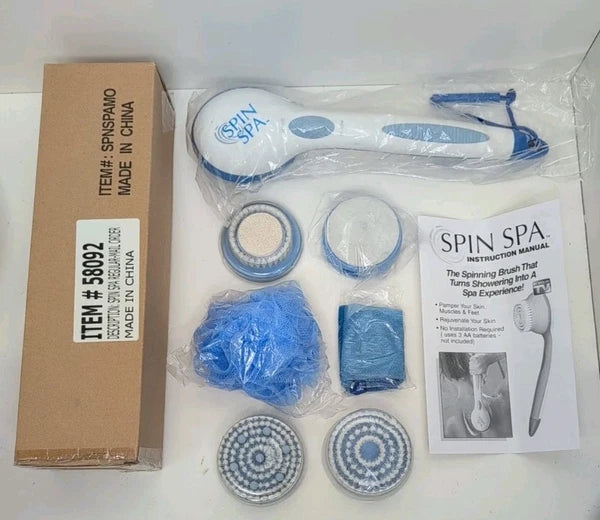 Spin Spa Brush 5 Attachments As Seen On TV  New FREE SHIPPING!