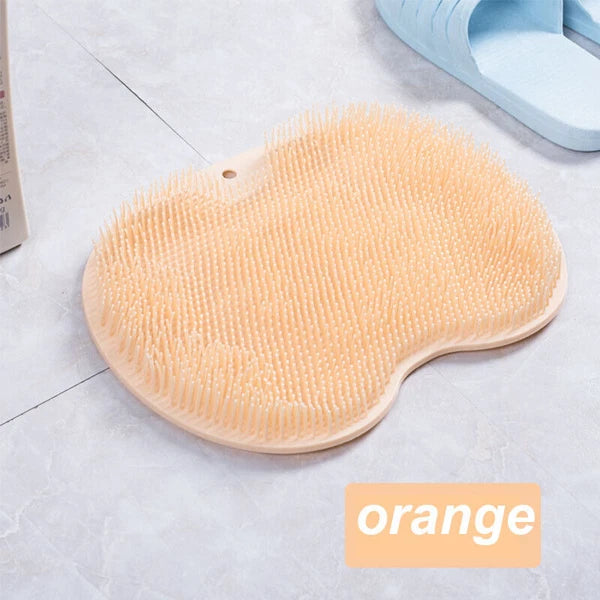 Foot Back Scrubber Exfoliating Silicone Massager Pad Cleaning Mat Bath Shower