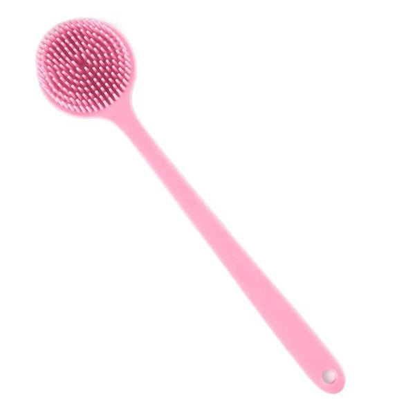 Silicone Back Scrubber for Shower Long Handle Bath Brush Double Sided