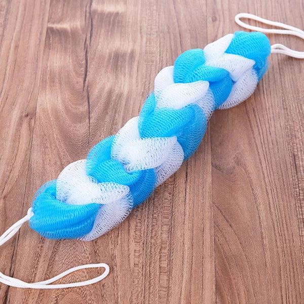 Back Scrubber Bath Shower Mesh Sponge Exfoliating Body Nylon Brush Random